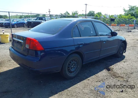 2003 Honda Civic Lx z USA, uszkodzony, nr VIN 2HGES16583H596470